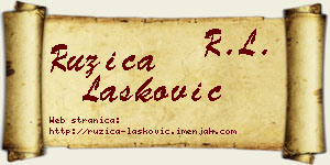 Ružica Lasković vizit kartica